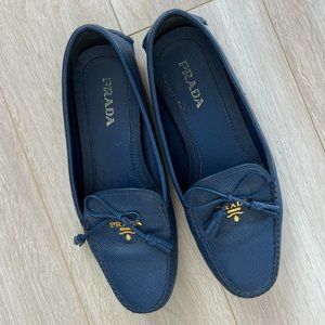 Prada Bow Detail Loafers Size 8 Women